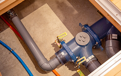 床下はメンテナンスがしやすいよう配慮